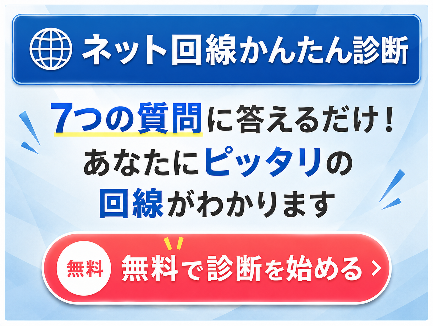 ネット回線かんたん診断